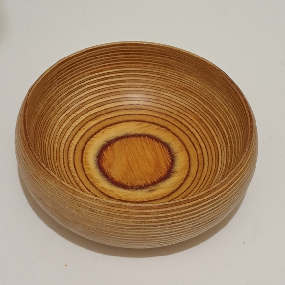 Vintage Paavo Asikainen Finland Scandinavian Design Turned Wood  Bowl Decor - Picture 1 of 14